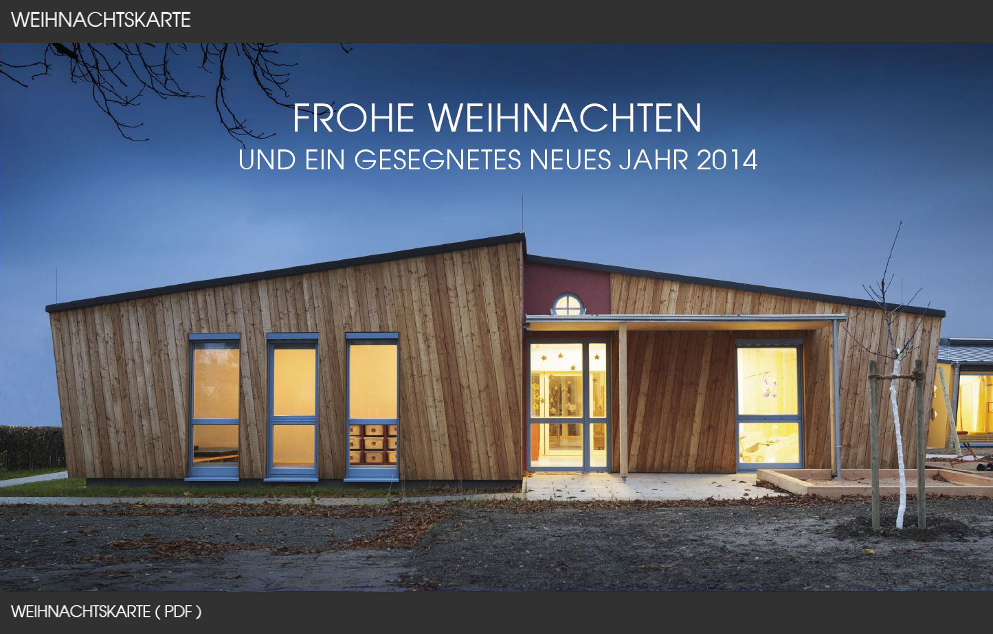 Unsere aktuelle Weihnachtskarte 2013